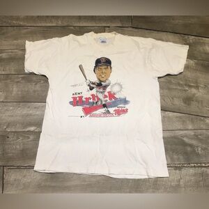 Vintage 80’s Salem Sportswear Minnesota Twins Kent Hrbek Caricature T-Shirt XL